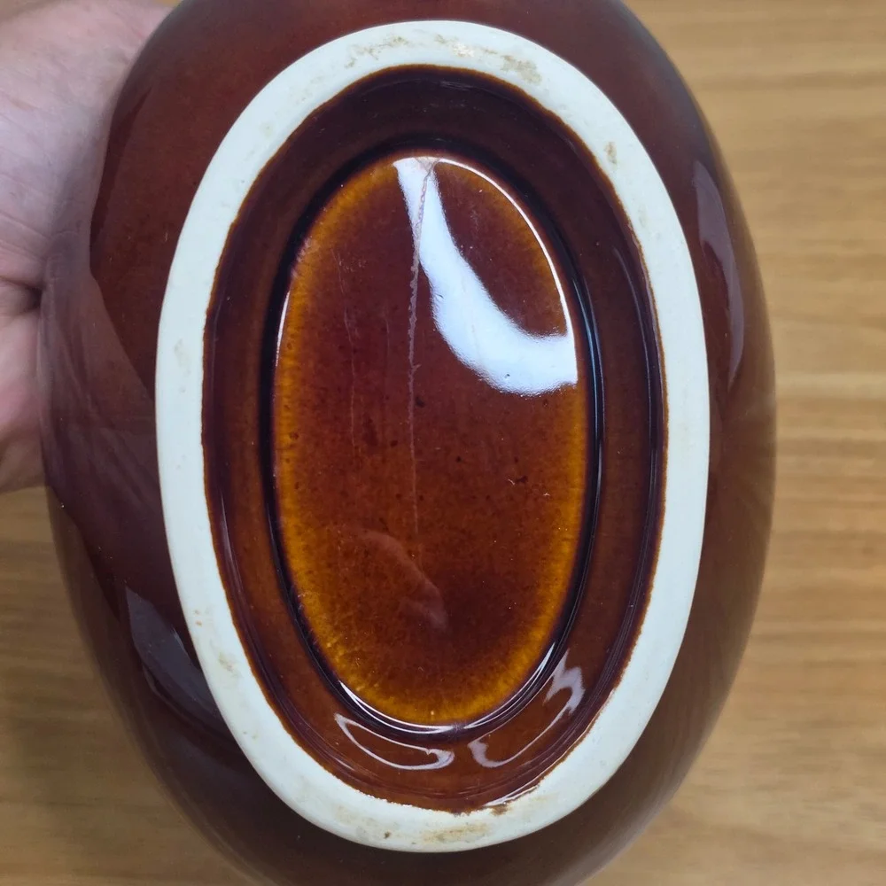 Vintage 1960s Fiesta Ironstone Sheffield Amberstone Glaze Large Sauceboat
